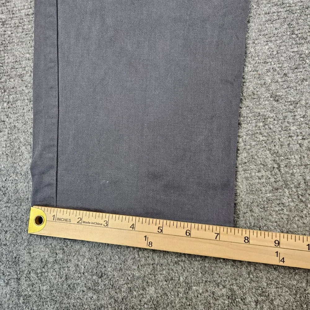 Banana Republic Aiden Slim Fit Chino Pants Men 38x30 Gray Cotton Stretch 1768308